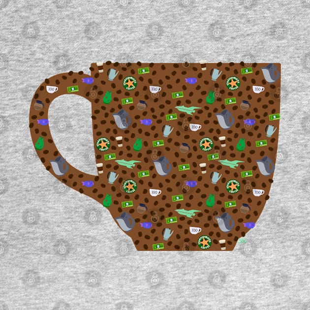 100 Cups of Coffee (Shape) by SpectreSparkC